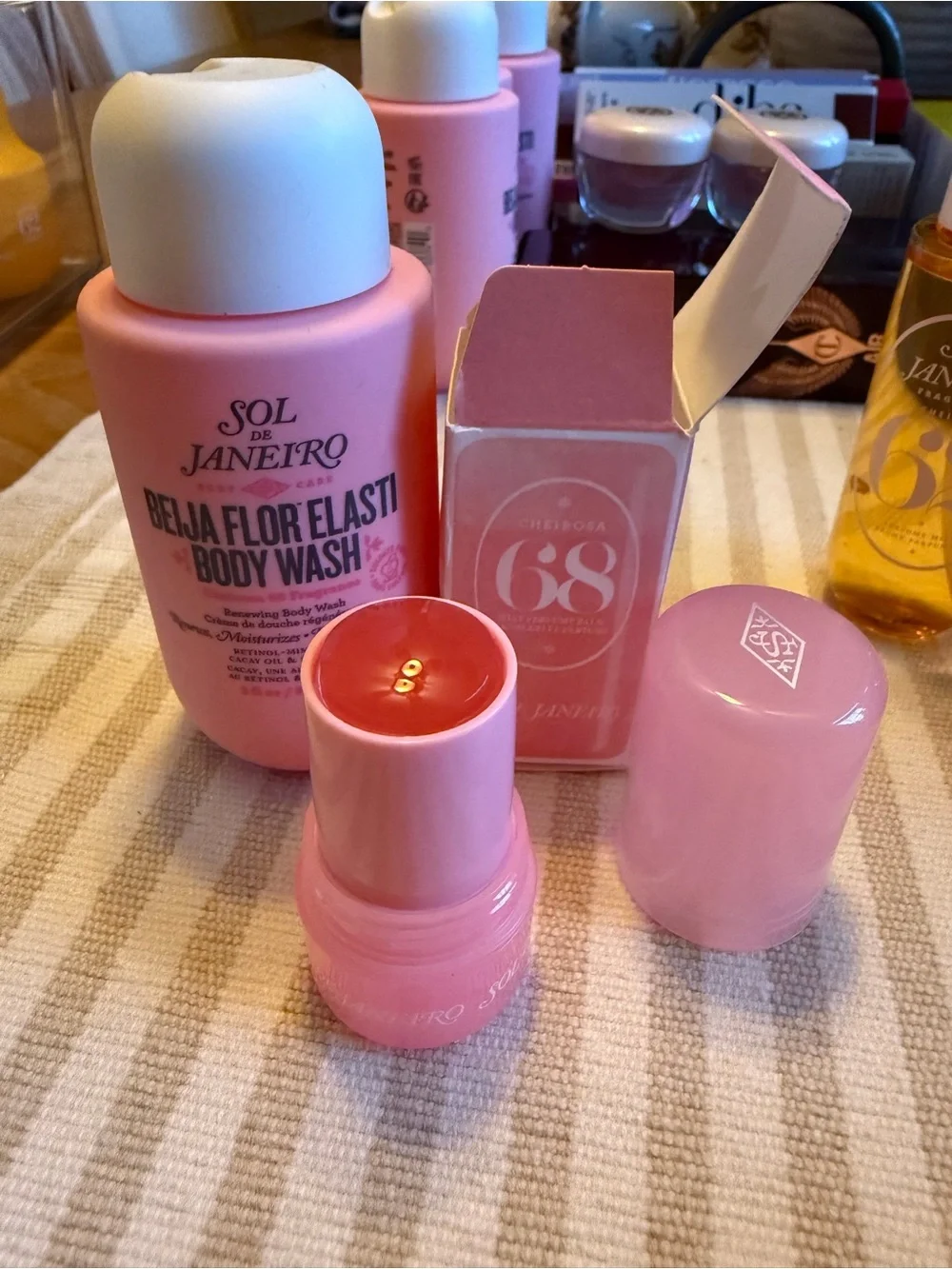 Sol de Janeiro Pink Beija Flor Elasti Body Wash & Cheirosa 68 Balm Duo
